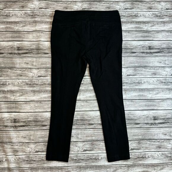 Ann Taylor LOFT Petites Women's Black Skinny Fit Heavy Jeggings 6P 6 Zip Pockets - Picture 3 of 14